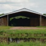 Hay storage barn