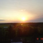 A sunset view from the silo, August 2007.